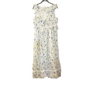 Y2k Victoria’s Secret Country Prairie Floral Maxi Nightgown Cottagecore Lace M